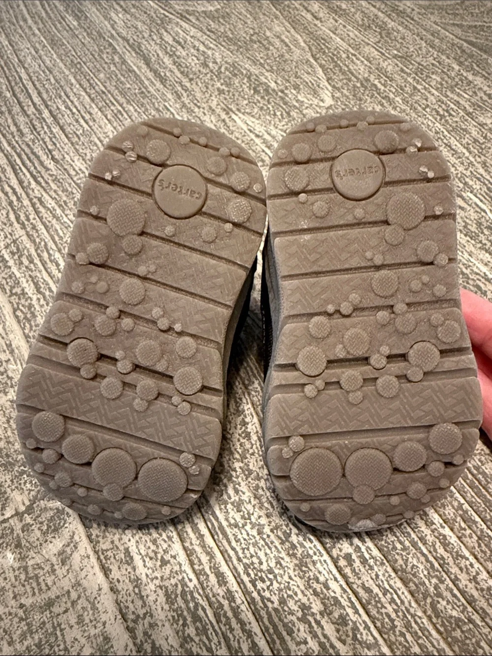 Carter’s Kids Brown Winter Velcro Strap Outdoor Hiking Snow Boots Shoes